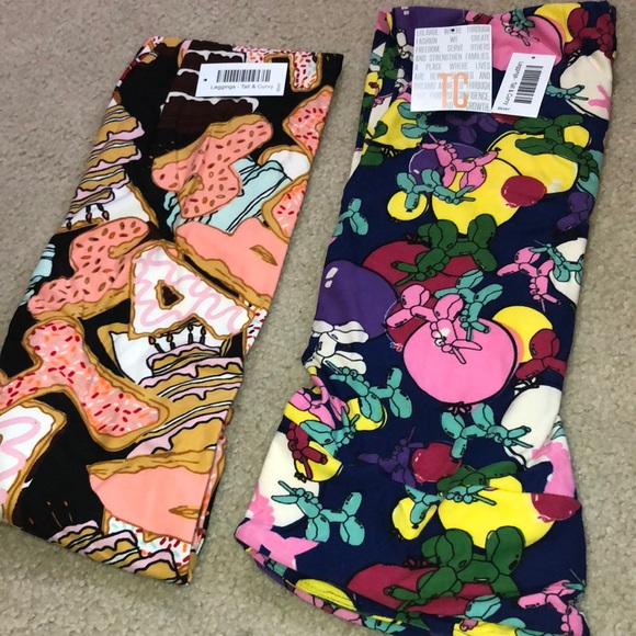 LuLaRoe Pants - Lularoe TC Birthday leggings